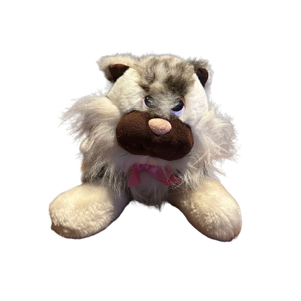 Pound Puppies Purries Furries Plush Vtg 1980s Tonka Cat Kitty Stuffed Animal 14”